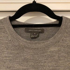 French Connection Gray Long Sleeve Mini Dress